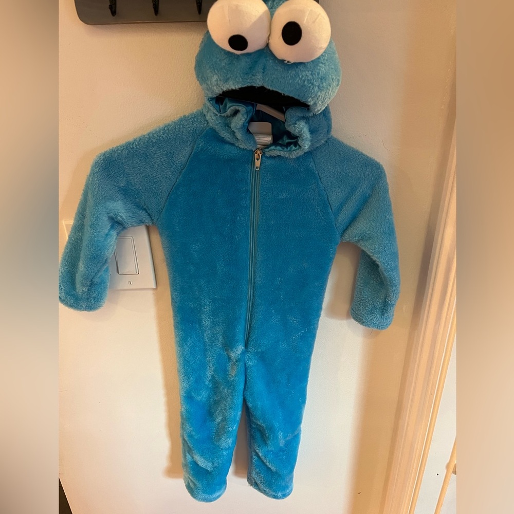 Cookie Monster Halloween Costume Onesie Size 2T